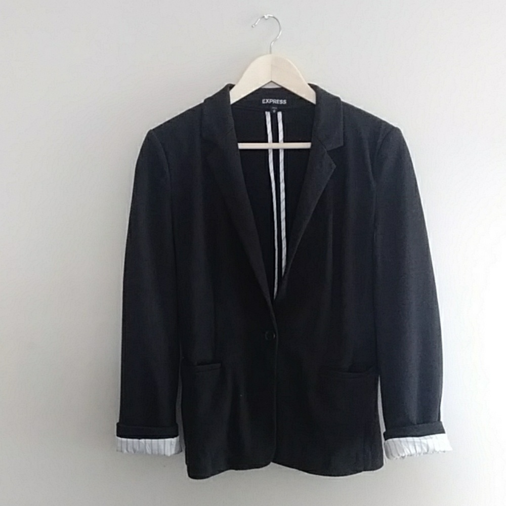 {Express} Black Knit Blazer